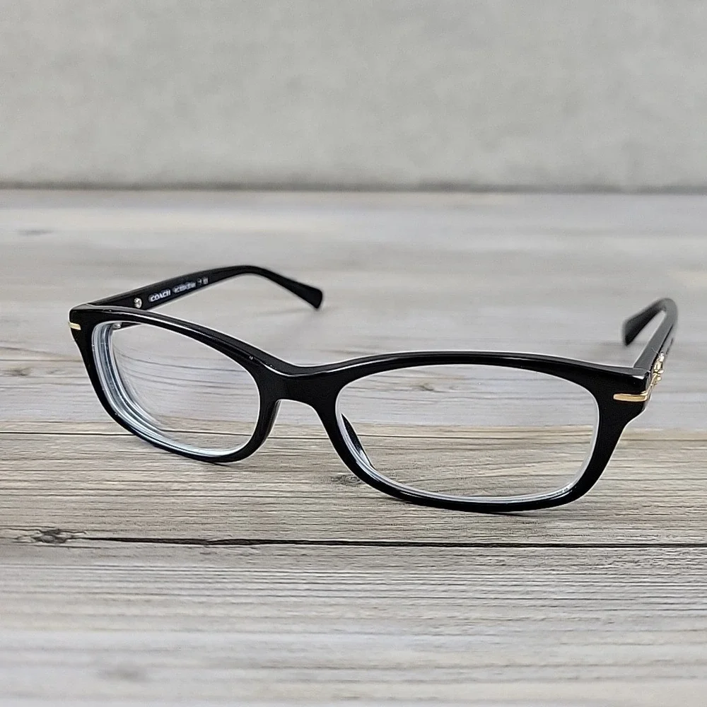 Coach HC 6054 Elise 5002 Black Eyeglasses 52-16-135 Full Rim Frames Only‎
